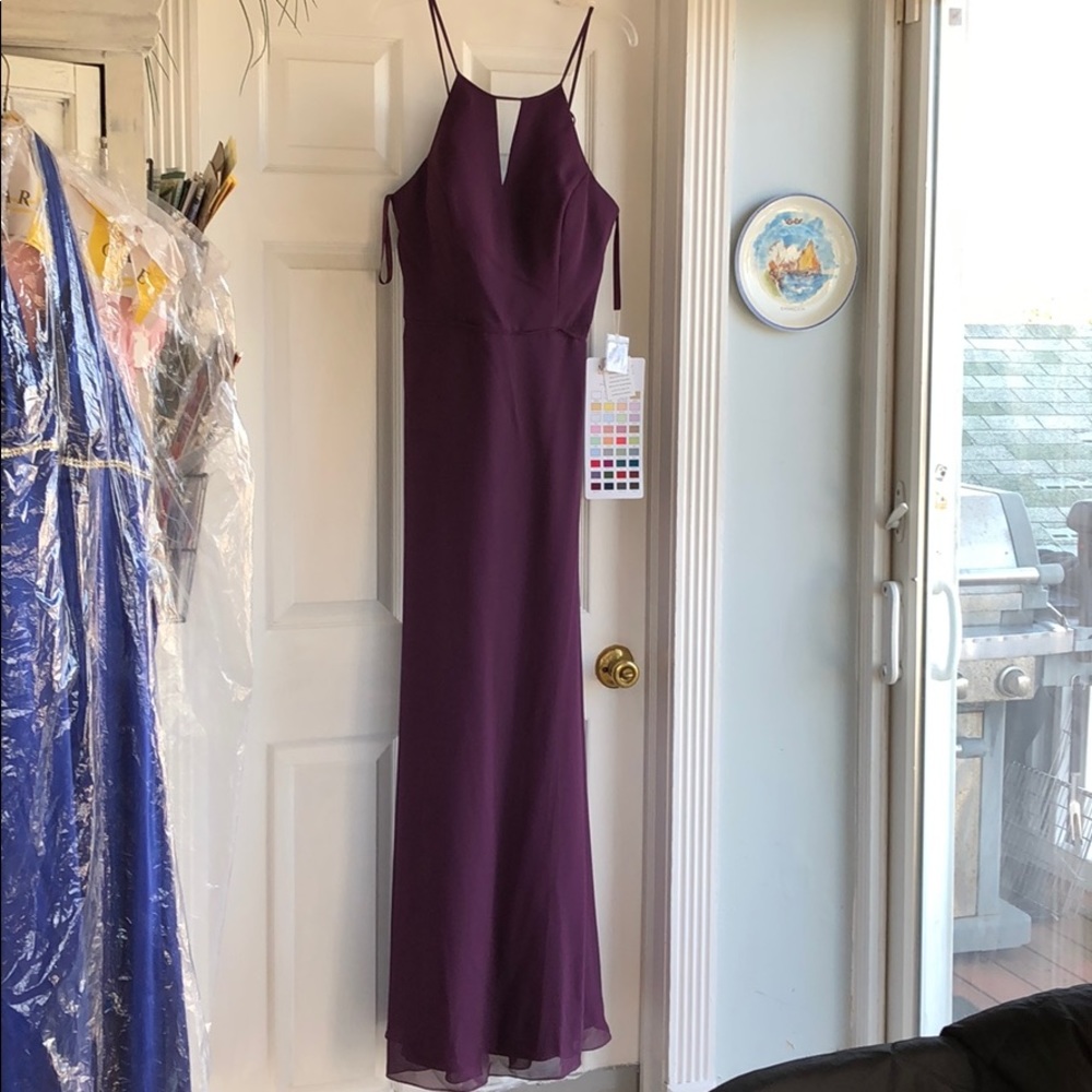 NEW with tags! Eggplant Morilee dress style 21563